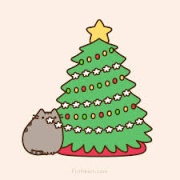 Pusheen on Christmas